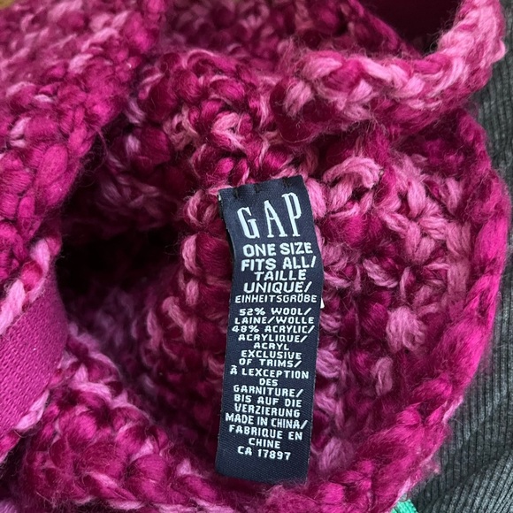 GAP Y2K Purple Crochet Knit Wool-Blend Crossbody Bag - Picture 5 of 11